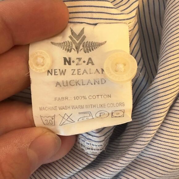 New Zealand Auckland Men’s Long Sleeve Button Down Shirt Embroidered Size XL - Picture 11 of 15